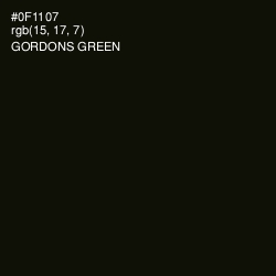 #0F1107 - Gordons Green Color Image